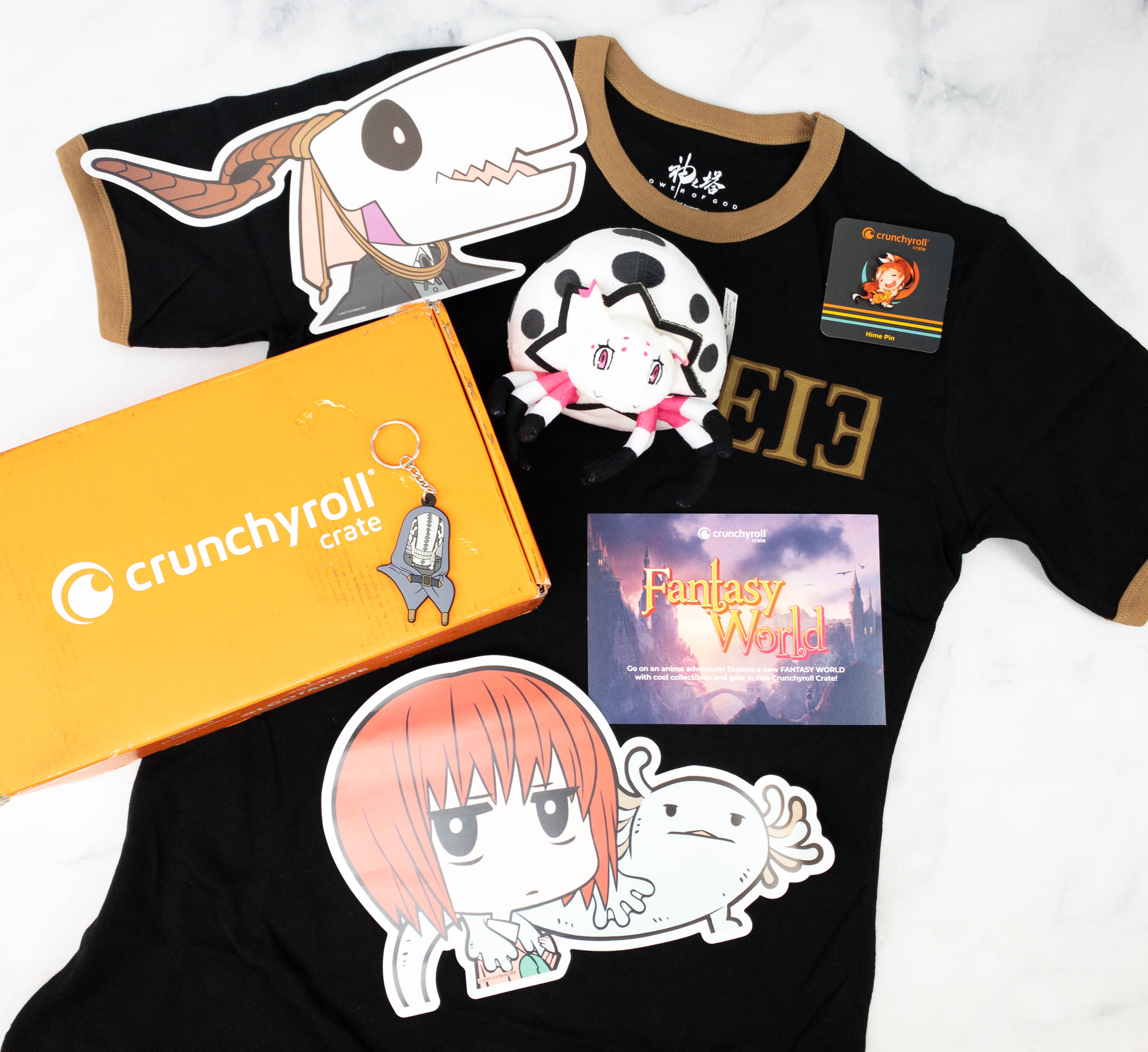 Crunchyroll Crate “FANTASY WORLD” February 2021 Subscription Box Review