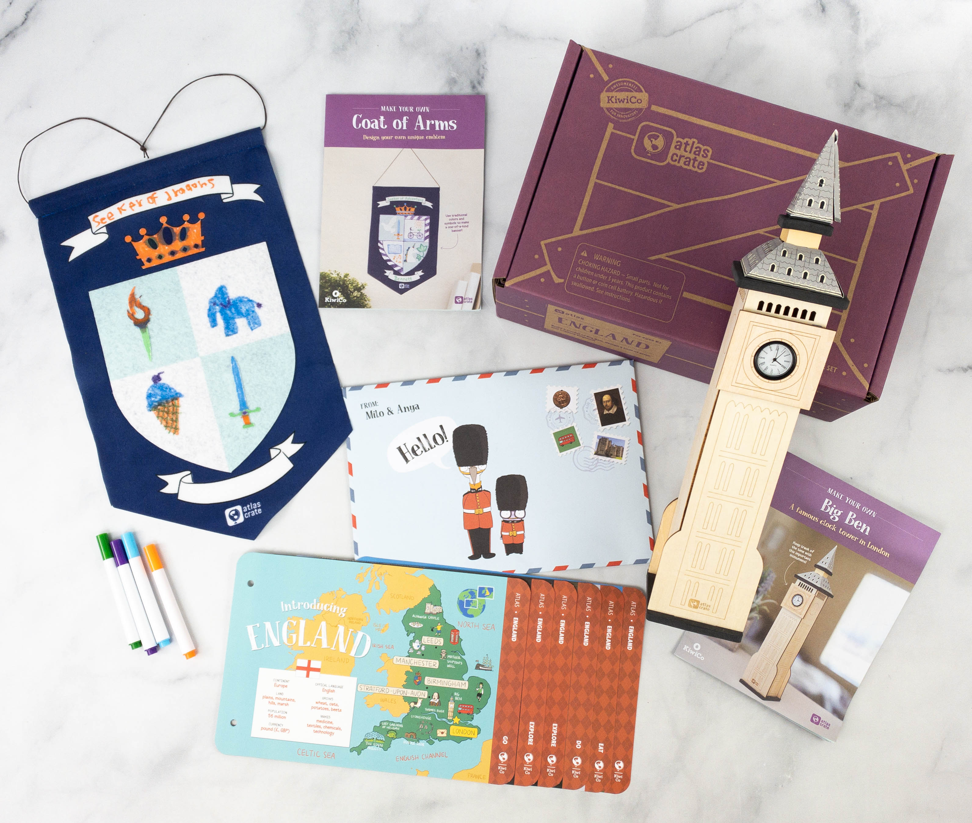 KiwiCo Atlas Crate Review & Coupon – ENGLAND