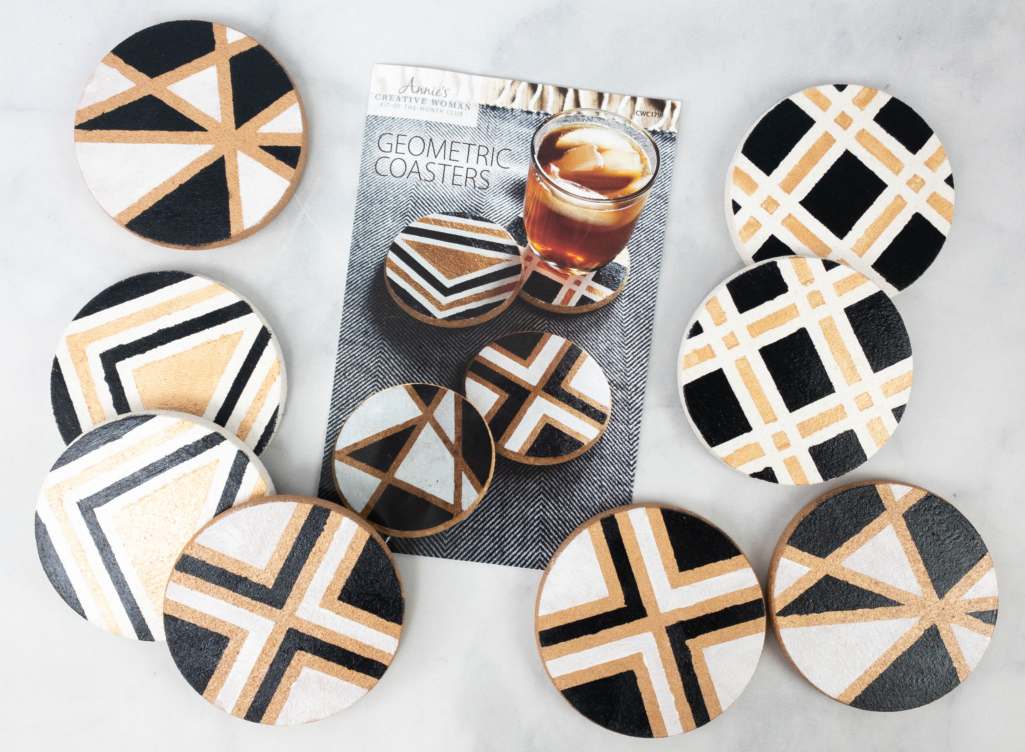 Annie’s Creative Woman Kit-of-the-Month Club Review + Coupon – GEOMETRIC COASTERS