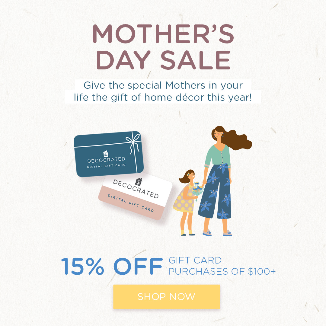 Give Mom a Gift to Personalize Your Home with Decocrated Gift Cards!