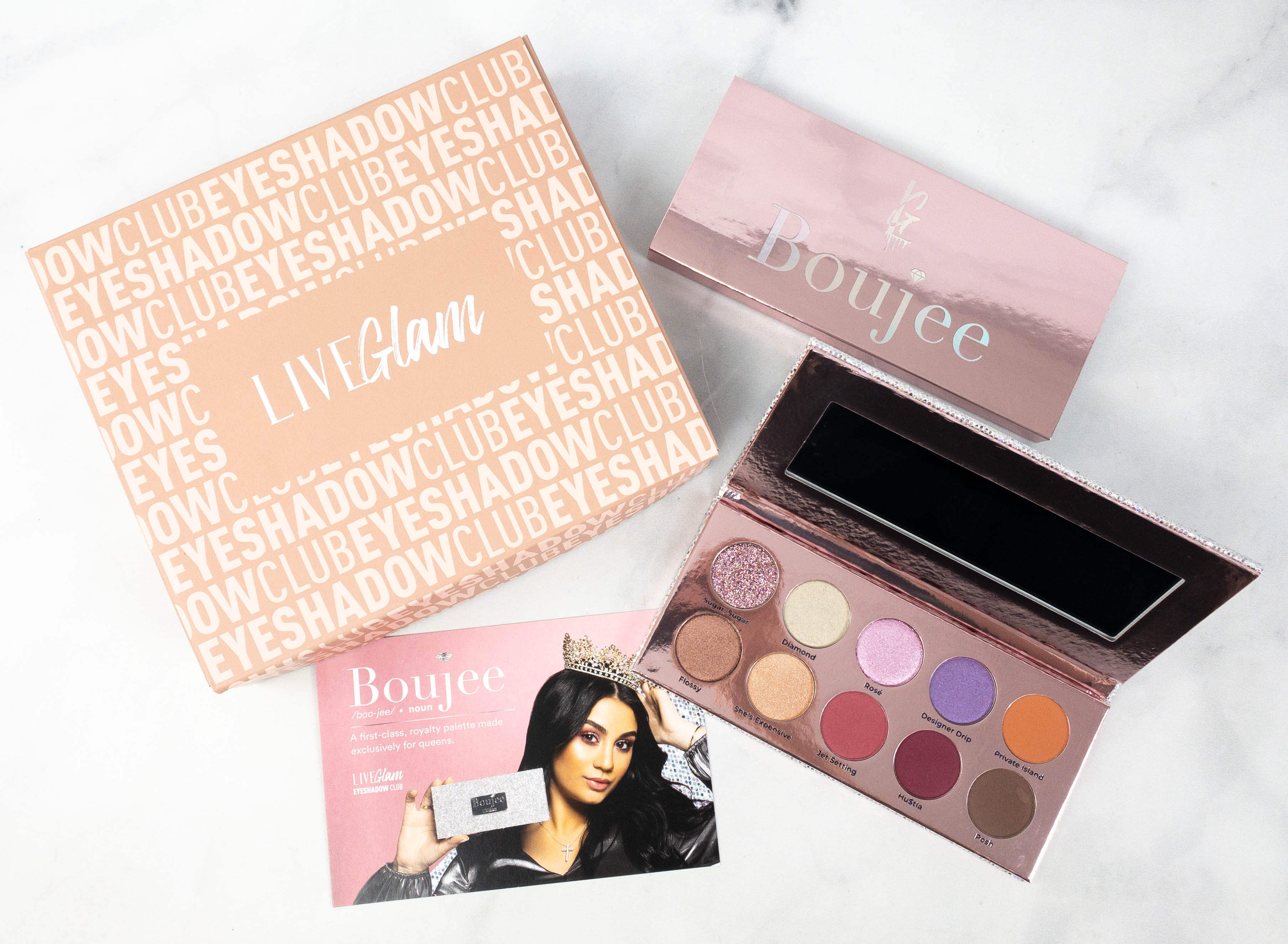 LiveGlam Eyeshadow Club Boujee Palette + Coupon