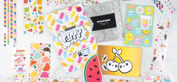 Pipsticks Kids Club Classic June 2021 Sticker Subscription Review + Coupon!