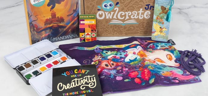 OwlCrate Jr. July 2021 Box Review & Coupon – CREATIVITY CONQUERS ALL!