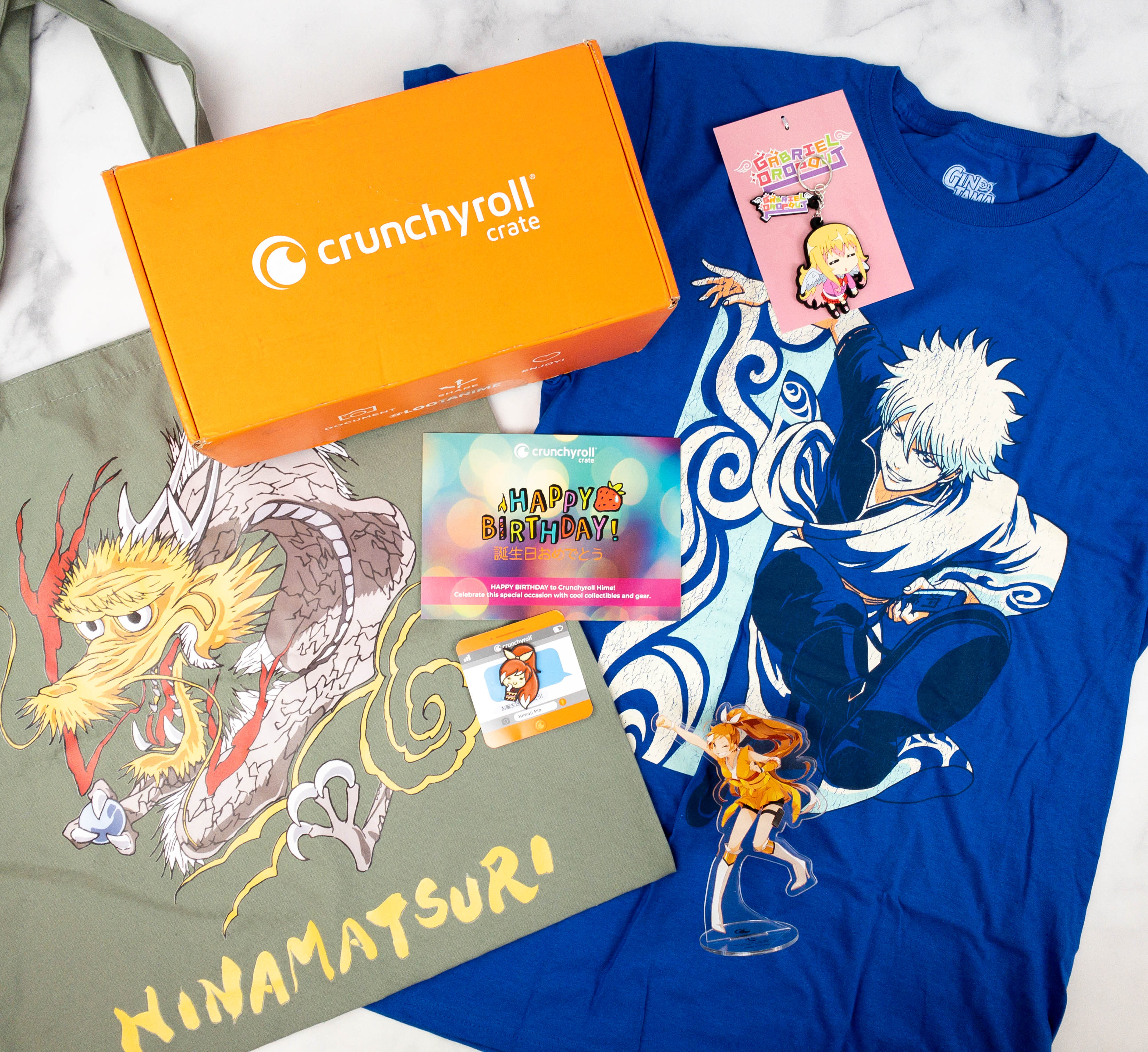 Crunchyroll Crate “HAPPY BIRTHDAY” June 2021 Subscription Box Review