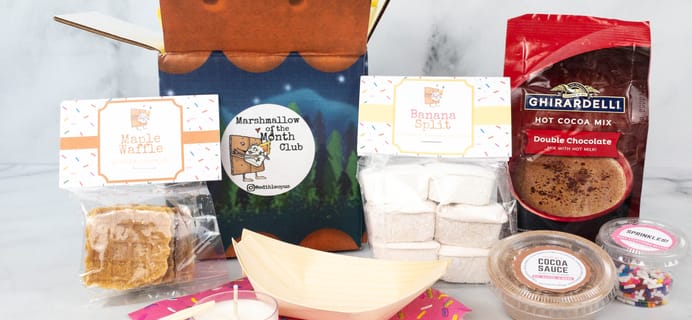 Marshmallow of the Month Club by Edible Opus Review: June 2021 Banana Split