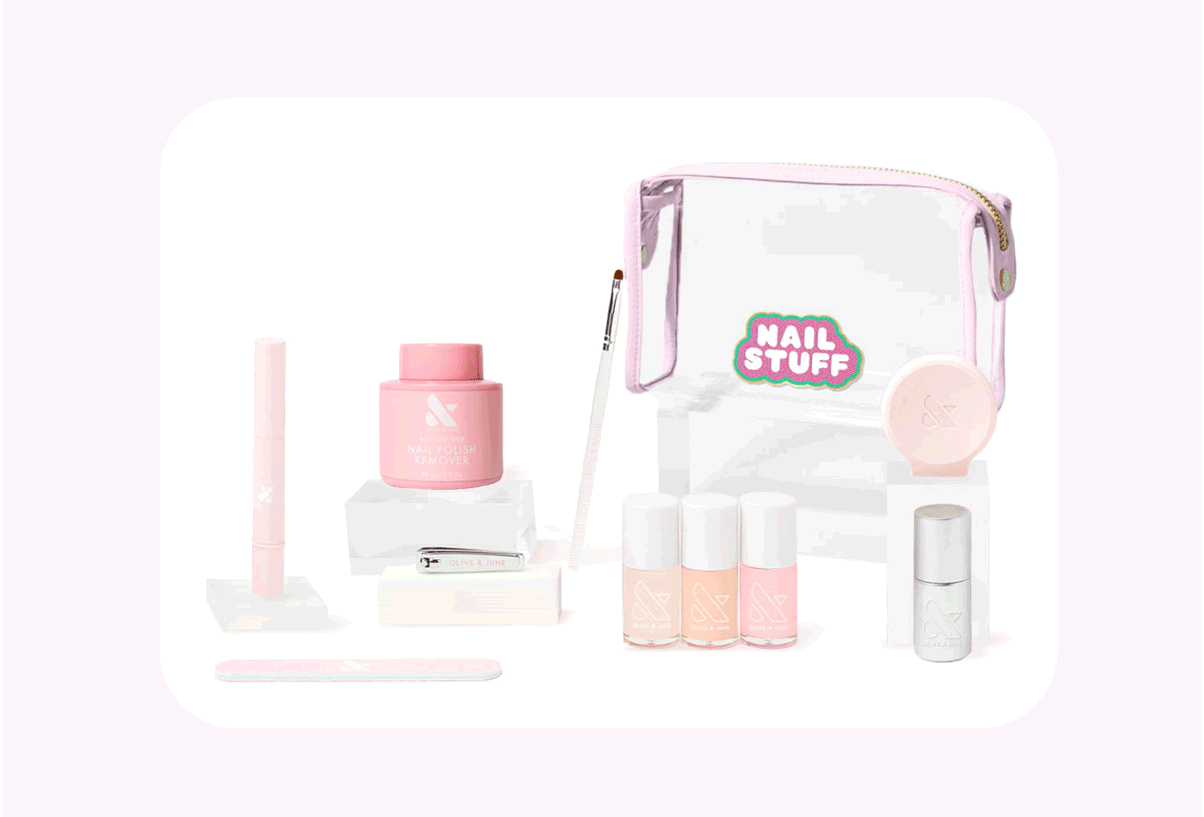 Limited Edition Olive & June Stoney Clover Mani Set: New Shades & Stash Bag!