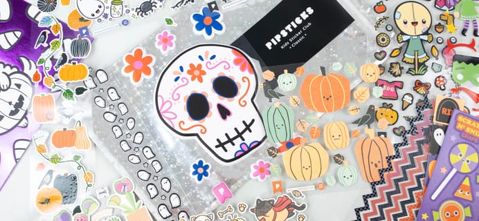 Pipsticks Kids Club Classic September 2021 Sticker Subscription Review + Coupon!