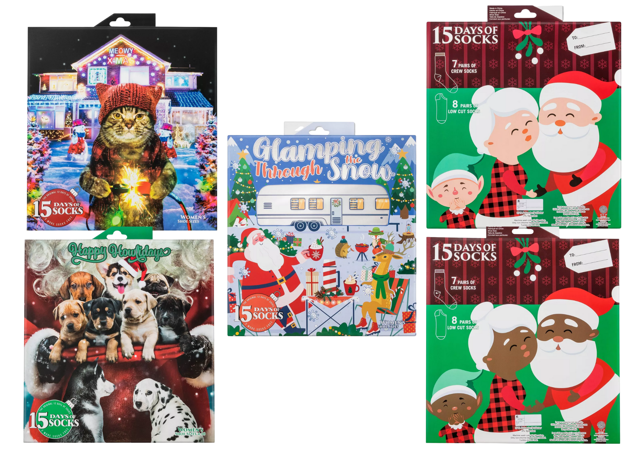 2021 Target Socks Advent Calendars: Holiday Cats & Dogs, Santa, Elves, & More!