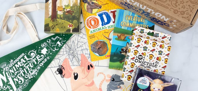 OwlCrate Jr. September 2021 Box Review & Coupon – CREATURE COMMUNITIES!