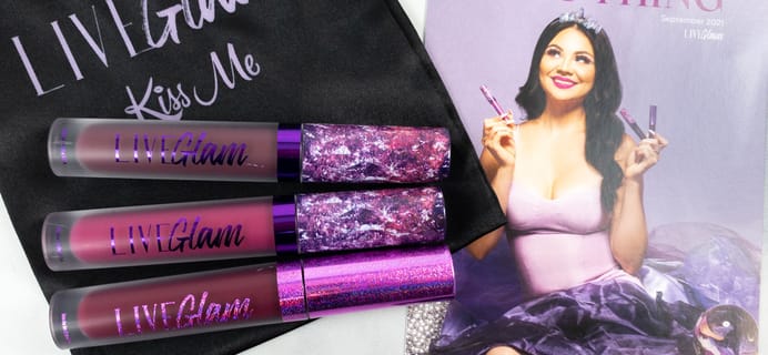 LiveGlam Lippie Club September 2021 Unboxing + FREE Lipstick Coupon!