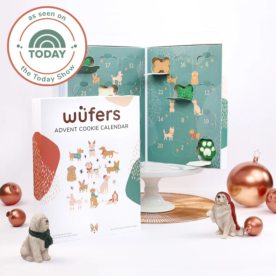 2022 Wufers Dog Cookie Advent Calendar: 24 Delicious Dog Cookies!