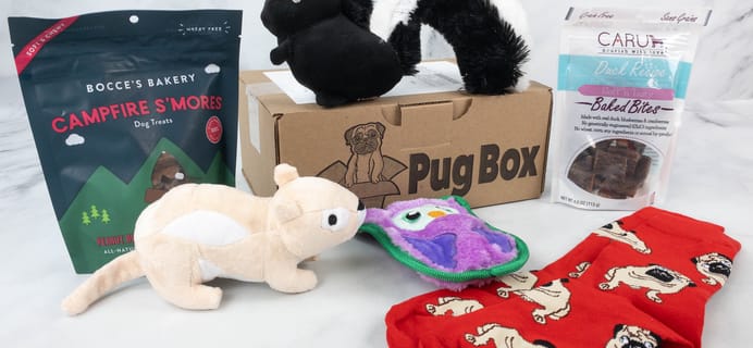 Pug Box October 2021 Subscription Box Review + Coupon