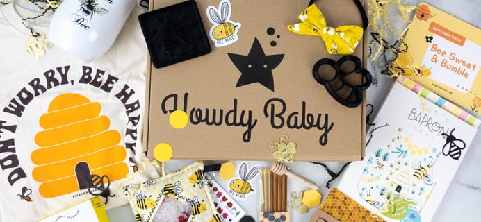 Howdy Baby Box Review + Coupon: September 2021 Bee Sweet & Bumble