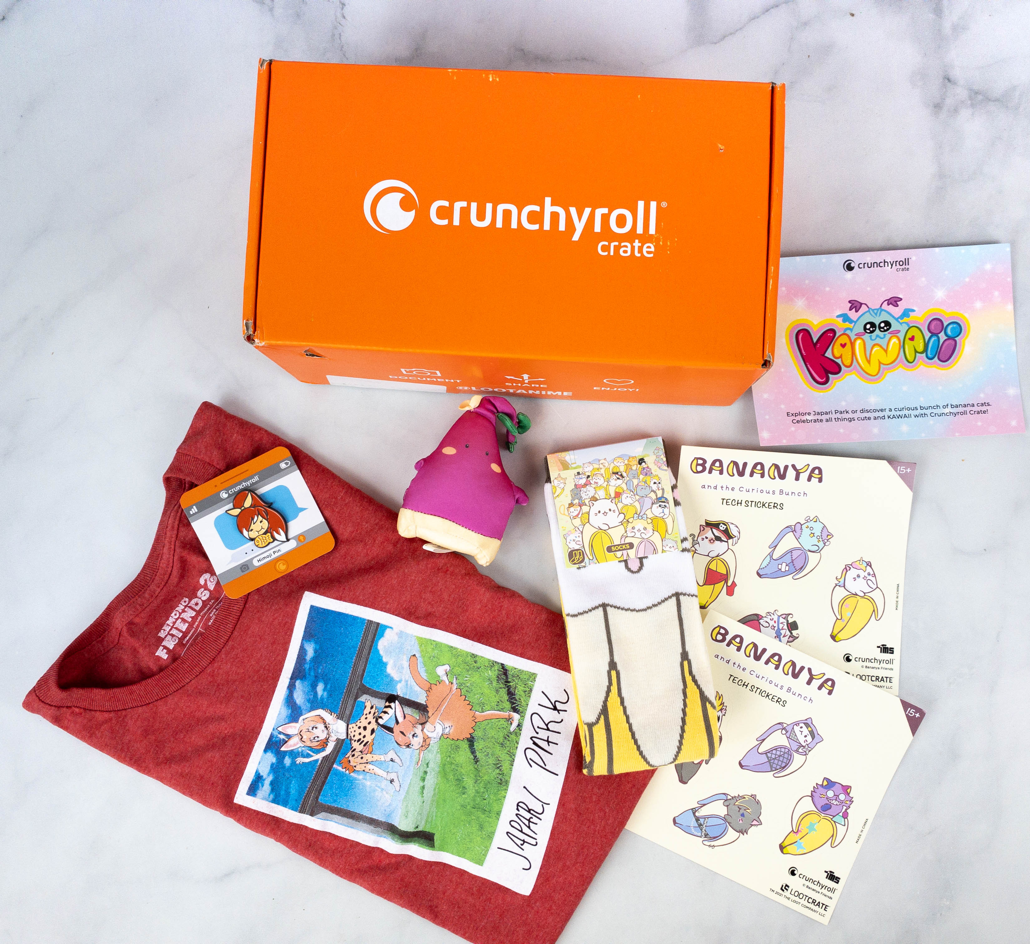 Crunchyroll Crate “KAWAII” July 2021 Subscription Box Review