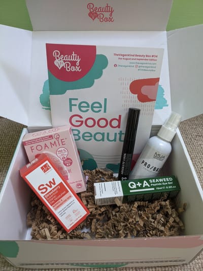 The Vegan Kind Subscription Beauty Box Review + Coupon – Box #34 August and September 2021