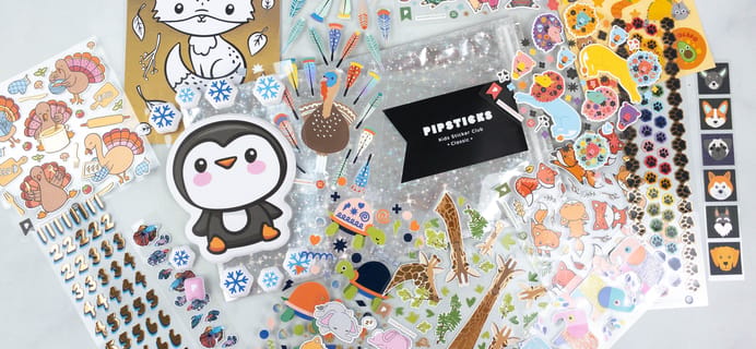 Pipsticks Kids Club Classic October 2021 Sticker Subscription Review + Coupon!