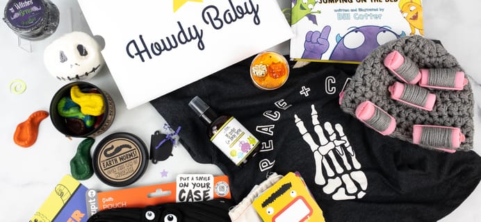 Howdy Baby Box Review + Coupon: October 2021 Monster Mash