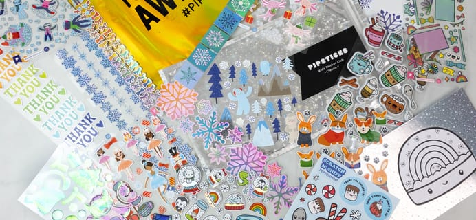 Pipsticks Kids Club Classic November 2021 Sticker Subscription Review + Coupon!