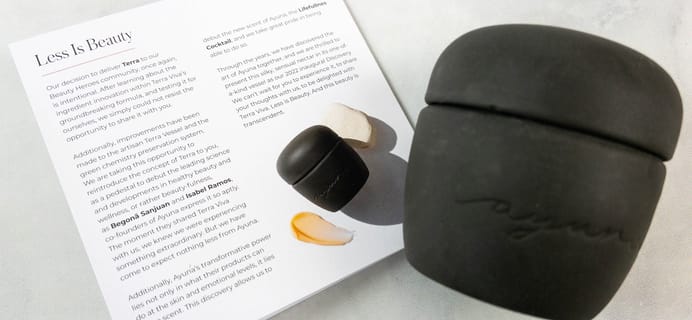 Beauty Heroes January 2022 Review: AYUNA TERRA VIVA