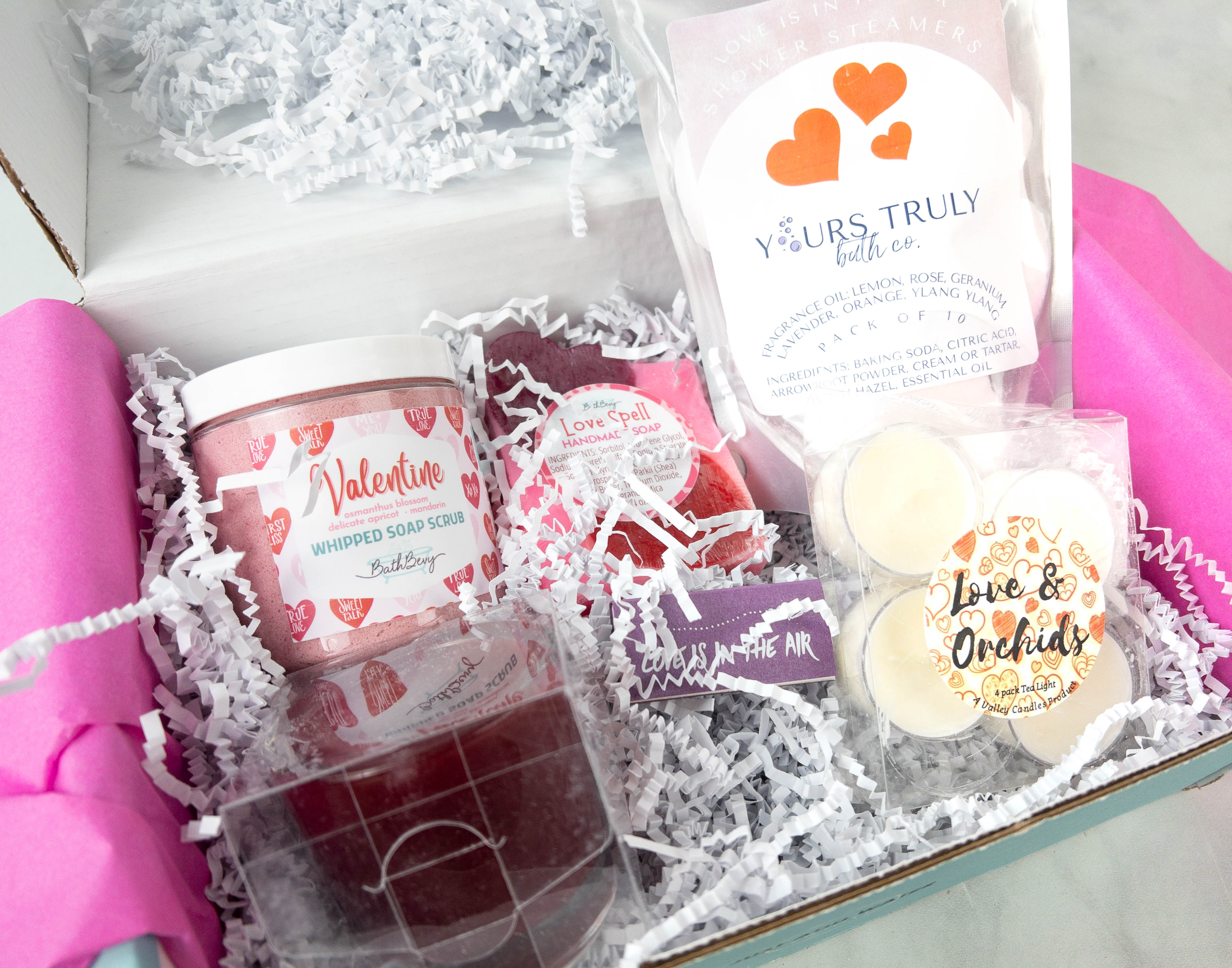 Bath Bevy TUBLESS BOX: February 2022 Love Is In The Air