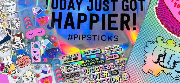 Pipsticks Pro Club Classic April 2022 Review: Self-Care Inspired Stickers!