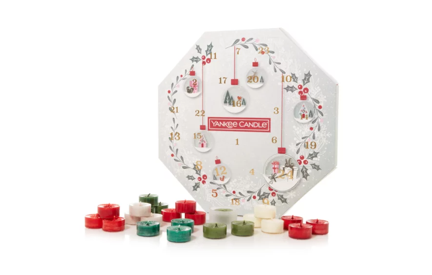 Yankee Candle 2022 Advent Calendars: Holiday Tea Lights and Tea Light Holder!