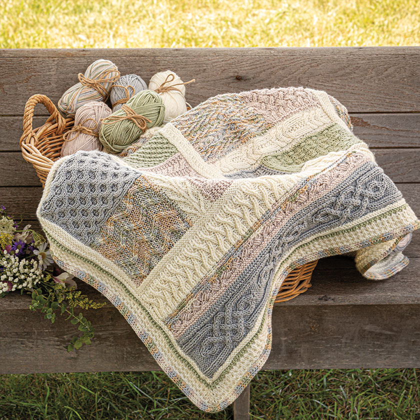Annie’s Irish Fields Aran Knit Afghan Club Coupon: 50% Off First Month of Knitting!