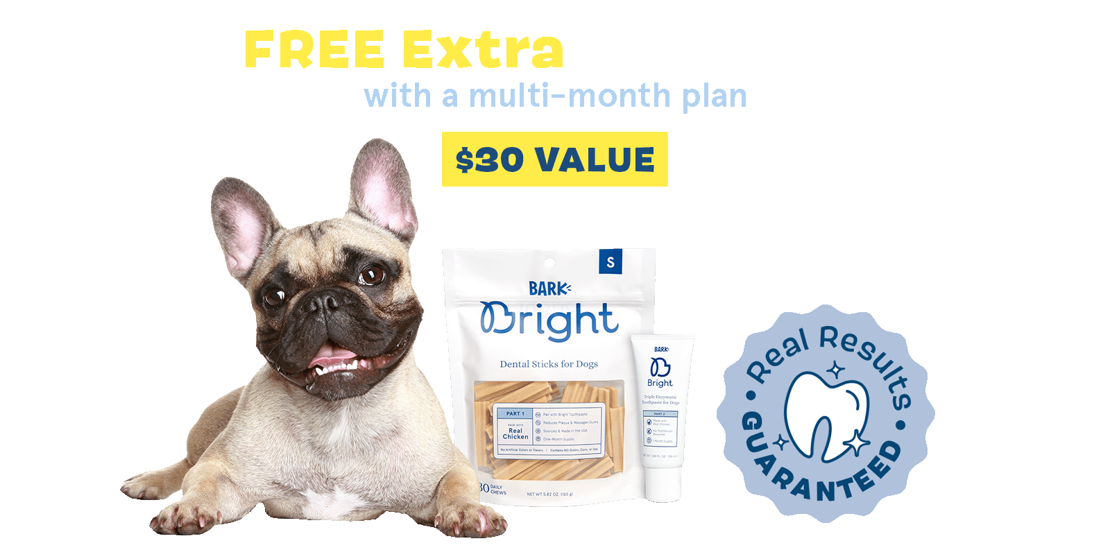 Bark Bright Coupon: FREE Extra Month of Dog Dental Kit!
