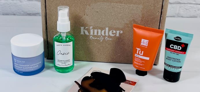 Kinder Beauty Box April 2023 Review – Skin Therapy Box!