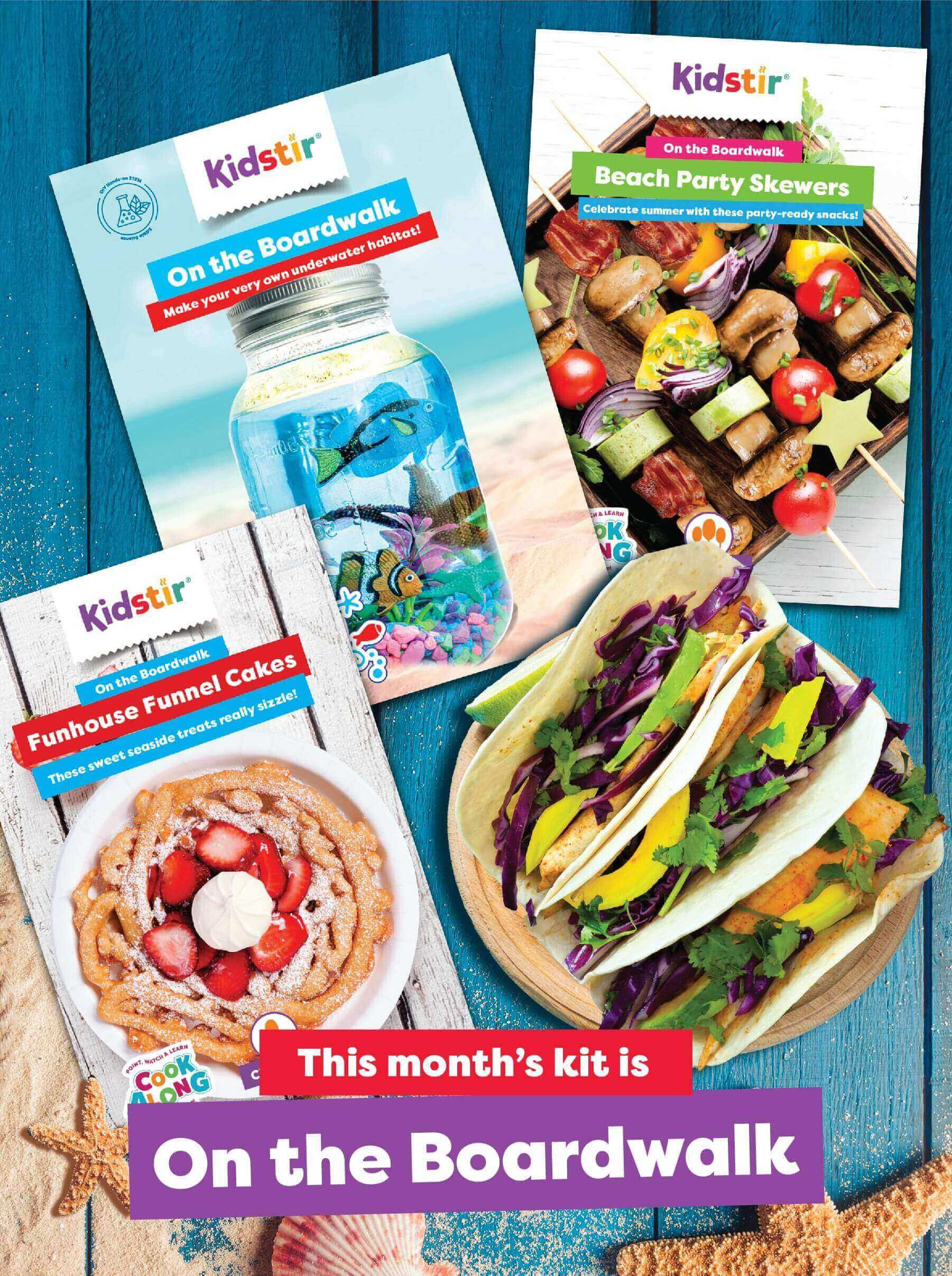 KidStir Kids Cooking Kit July 2023 Spoilers: On The Boardwalk!