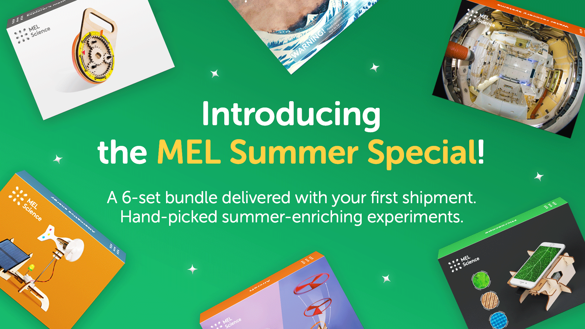 Introducing the MEL Science Summer Special Bundle: 6 Summer Enriching Experiments and Activities + 15% Off!