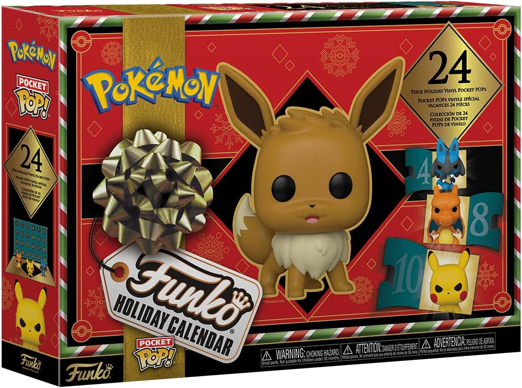 2023 Funko Pocket Pop! Pokemon Advent Calendar: 24 Unique Pokemon Funko Pocket Pops!
