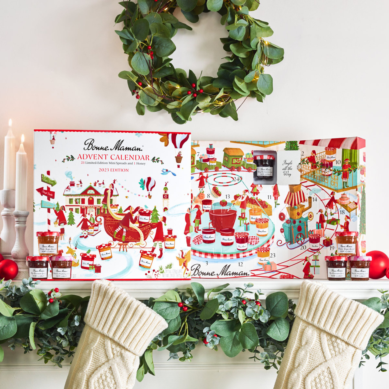 2023 Bonne Maman Advent Calendar: Mini Fruit Spreads & Honey!