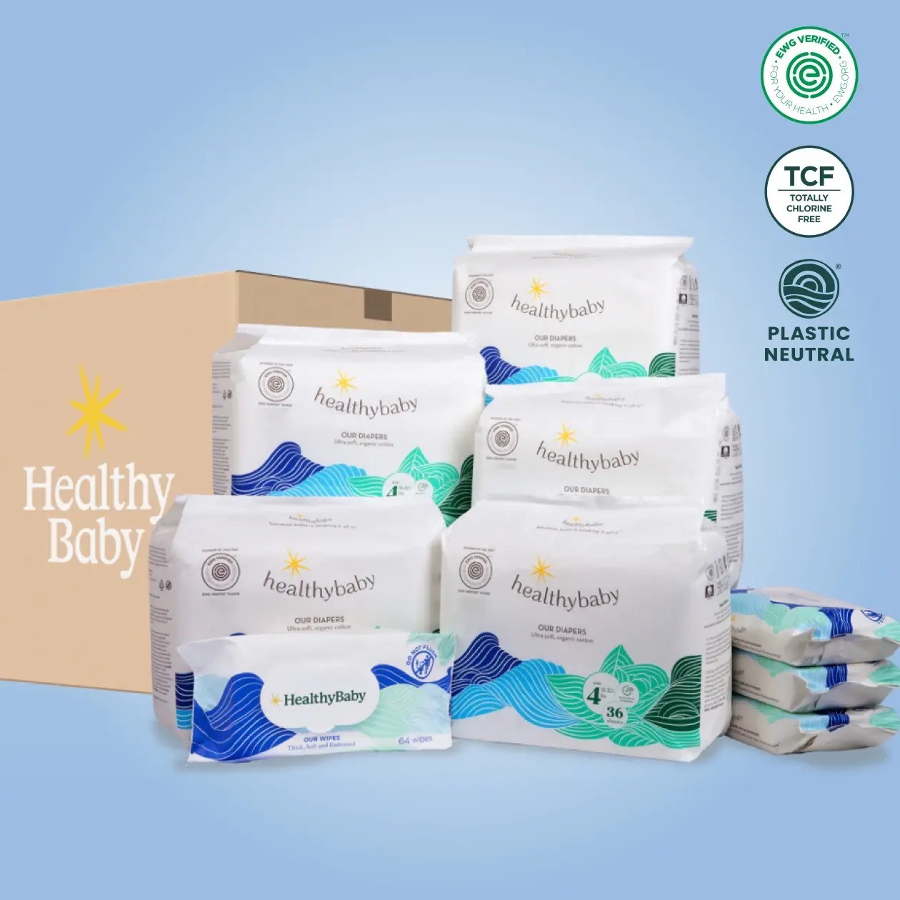Say Hello to HealthyBaby Diapers & Wipes – Gentle, Eco-Friendly Comfort for Your Baby