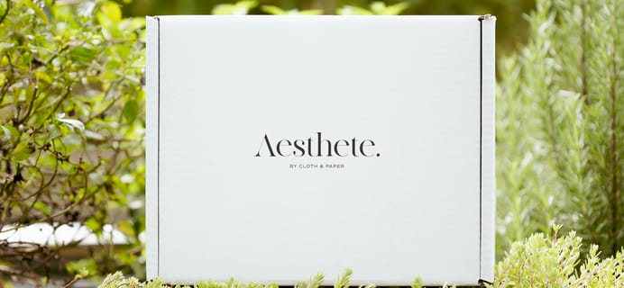 The Aesthete Box by CLOTH & PAPER Fall 2023 Theme Spoilers: Sustainable Living!