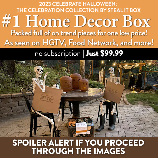 Decor Steals The Celebration Collection Steal It Box Full Spoilers: Celebrate Halloween!