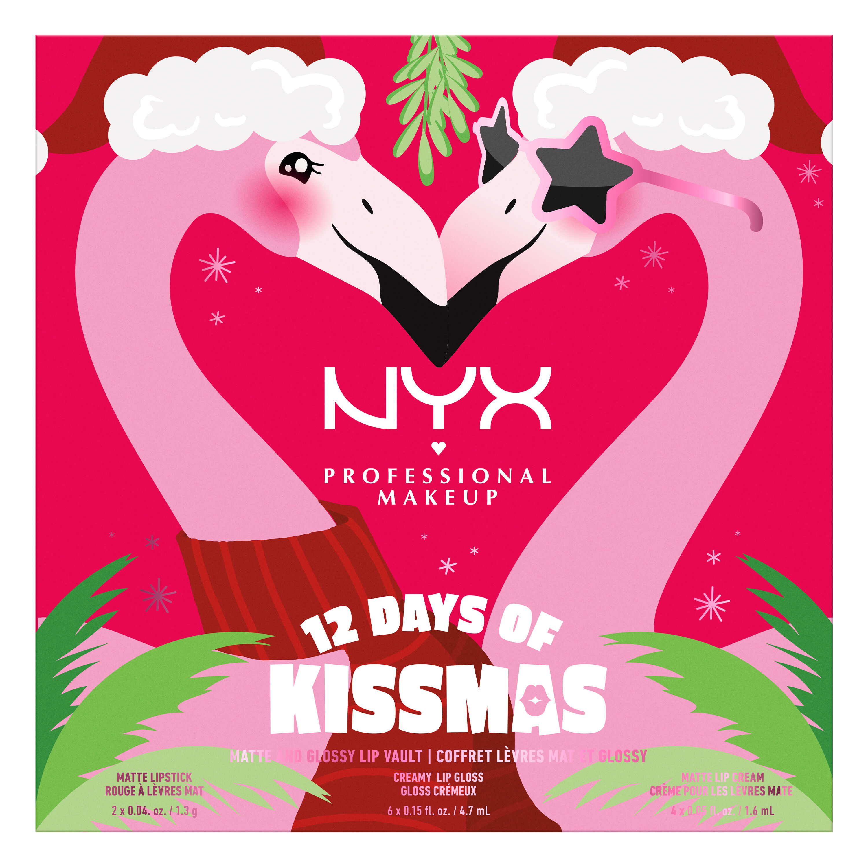 2023 NYX Beauty 12 Day Advent Calendar: 12 Days of Kissmas!