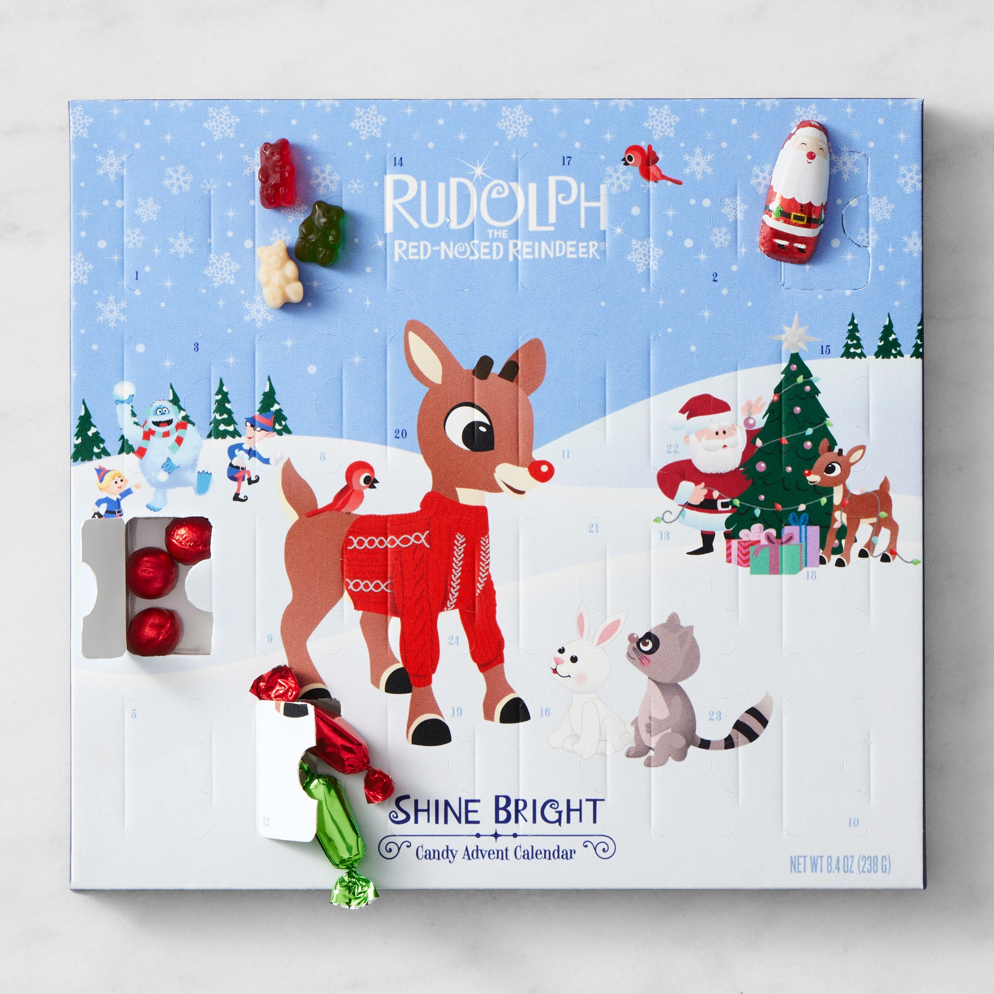 2023 Rudolph The Red-Nosed Reindeer Candy Advent Calendar: Caramels, Chocolates and More!