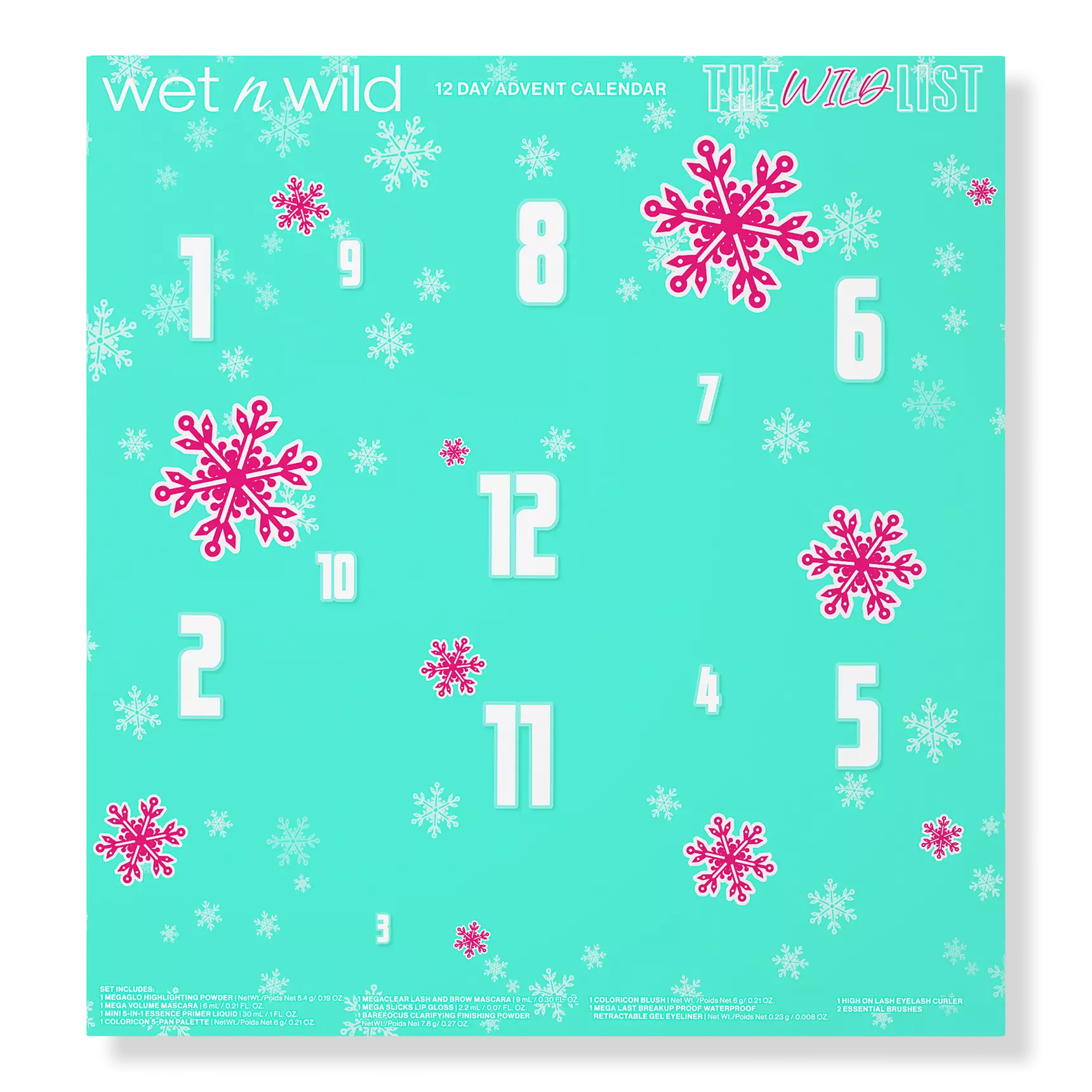 2023 Wet n Wild Advent Calendar: The Wild List 12 Day Advent Calendar!
