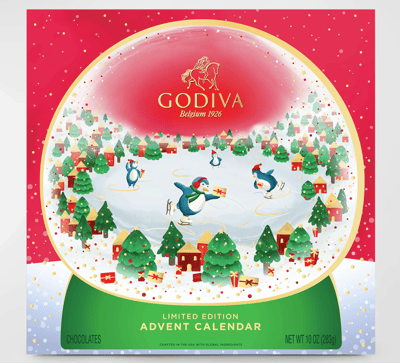 Godiva Chocolate Advent Calendar: 24 Luxury Chocolates!