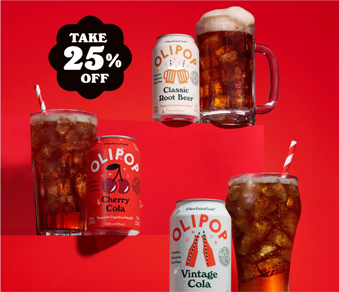 OLIPOP Cyber Monday: 25% Off Sparkling Tonics + 30% Off First Subscription!