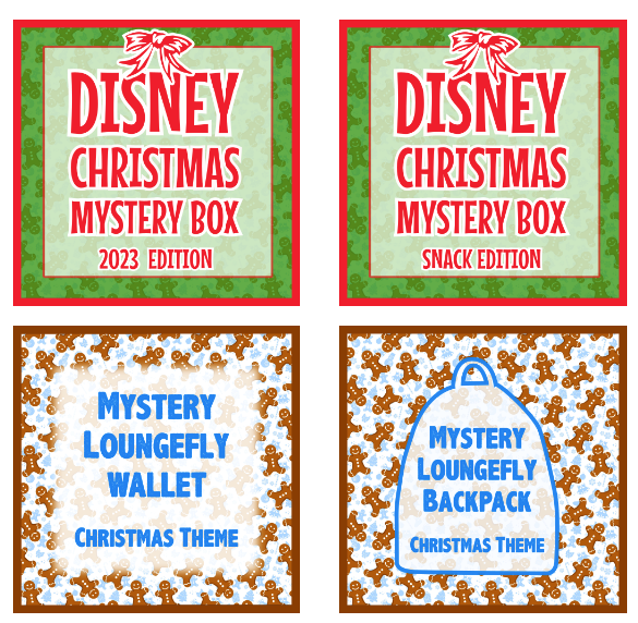 2023 Mickey Monthly Christmas Mystery Boxes: Christmas Loungefly + Disney Mystery Boxes!