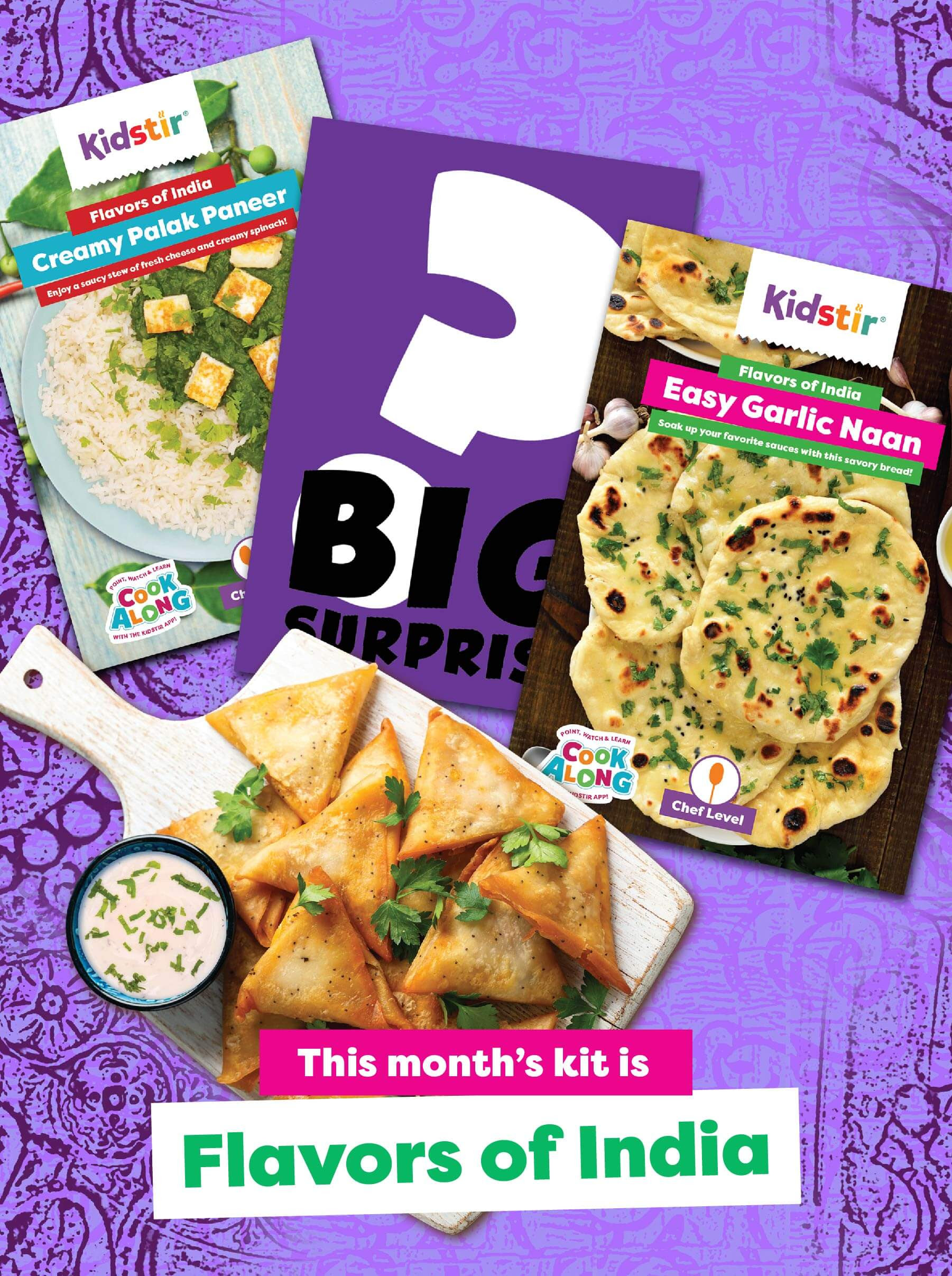 KidStir Kids Cooking Kit November 2023 Spoilers: Flavors of India!