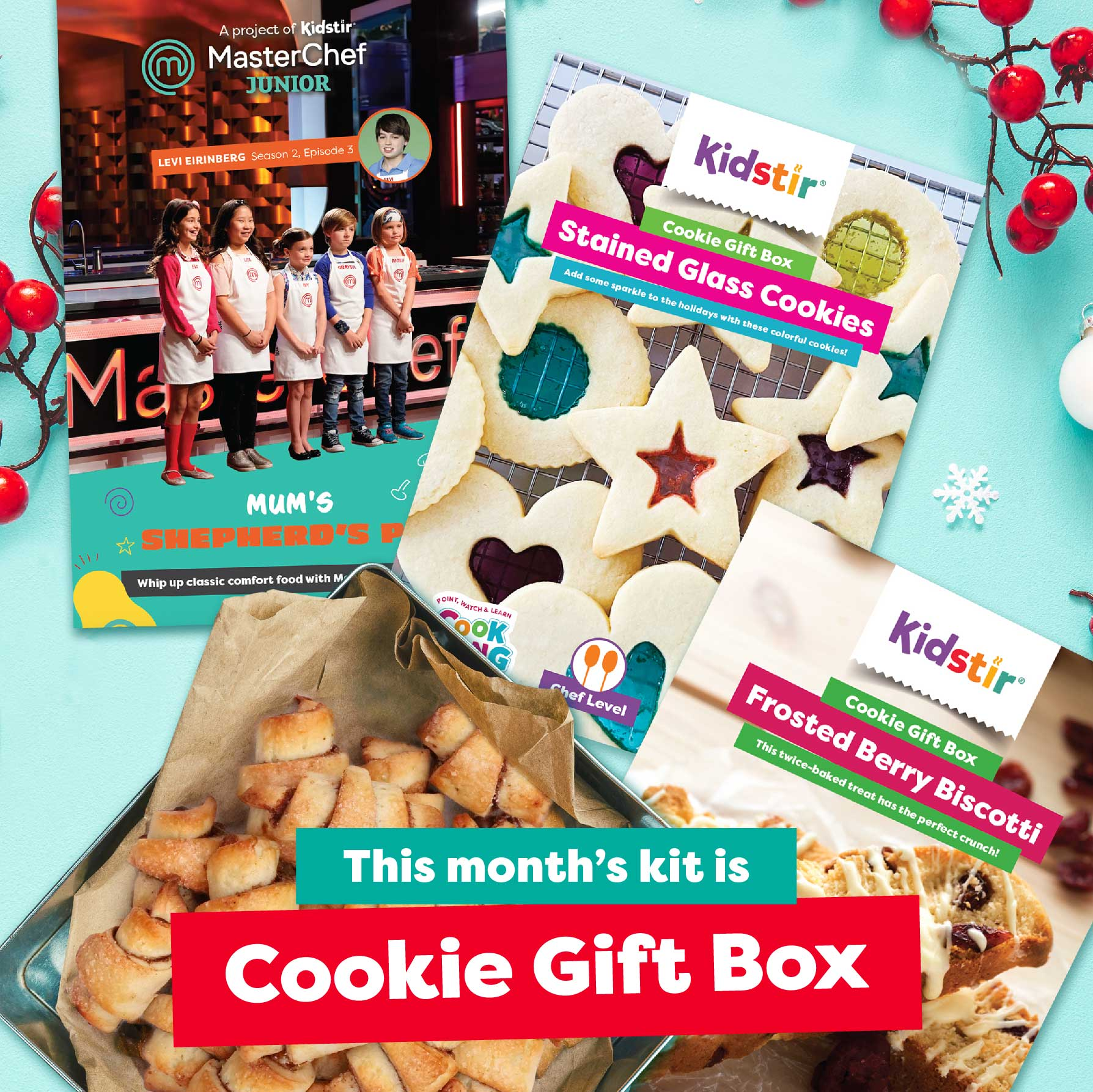 KidStir Kids Cooking Kit December 2023 Spoilers: Cookie Gift Box!