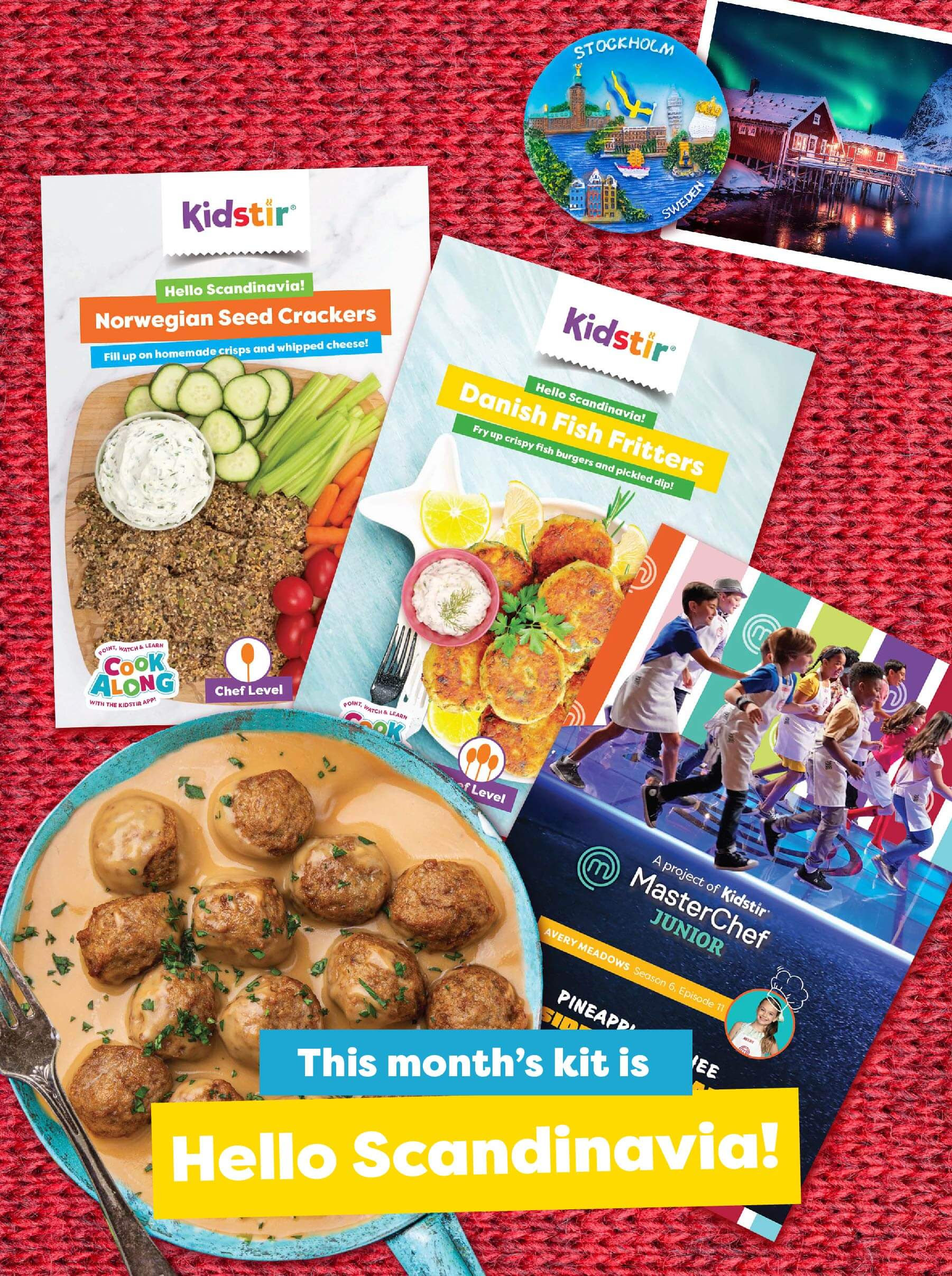 KidStir Kids Cooking Kit January 2024 Spoilers: Hello Scandinavia!