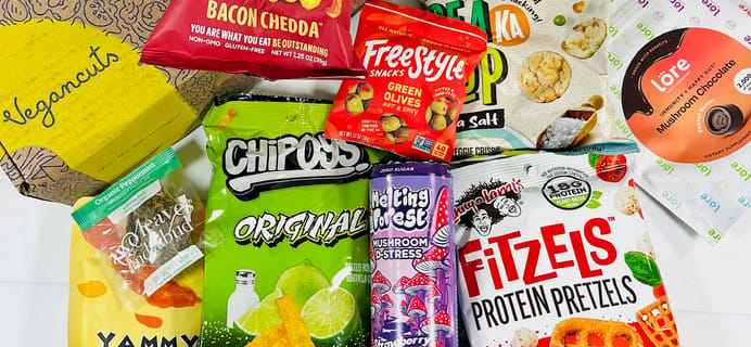 Vegancuts Snack Box March 2024 Review: Springtime Superfoods, Sweets & Snacks