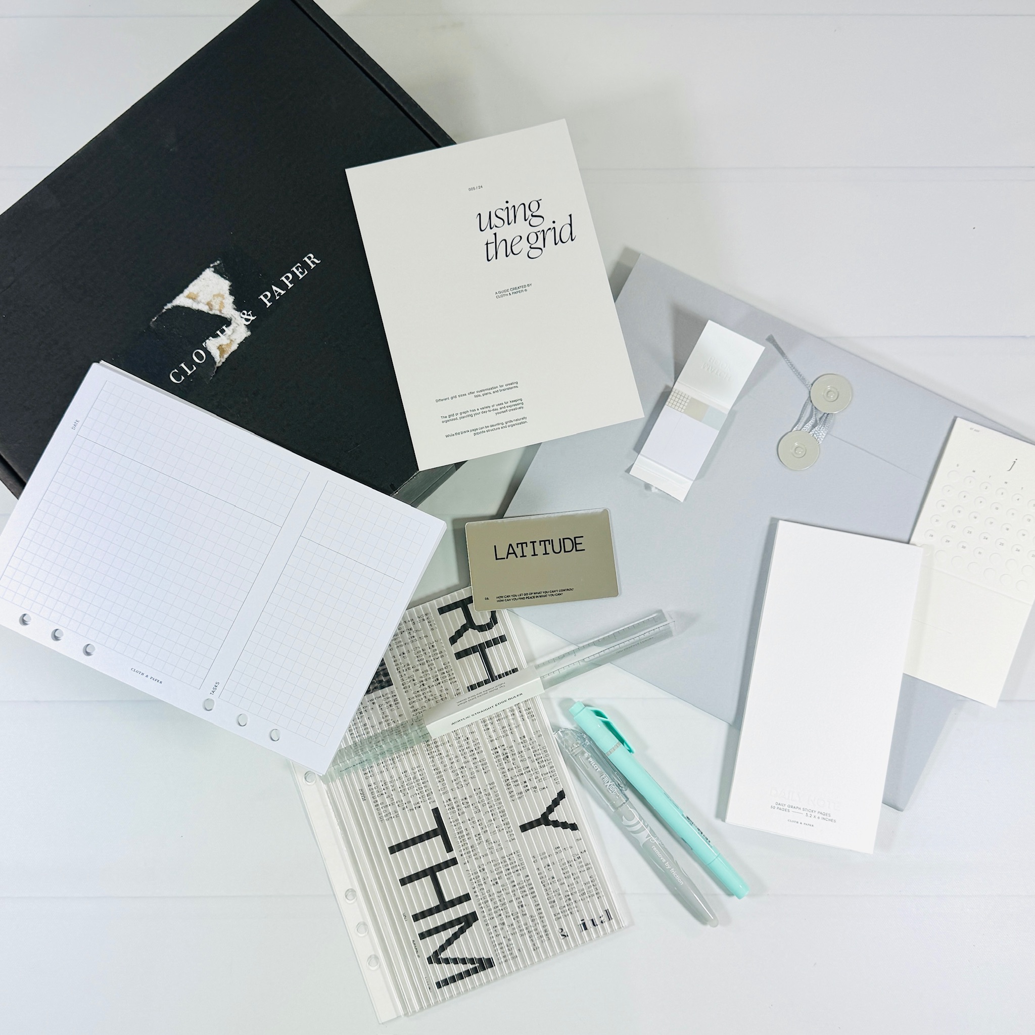 CLOTH & PAPER Intention Box May 2024 Review: Graph Note Taking!