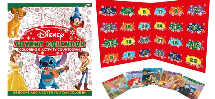 2024 Disney Coloring & Activity Countdown Advent Calendar: 24 Exciting Books to Discover!