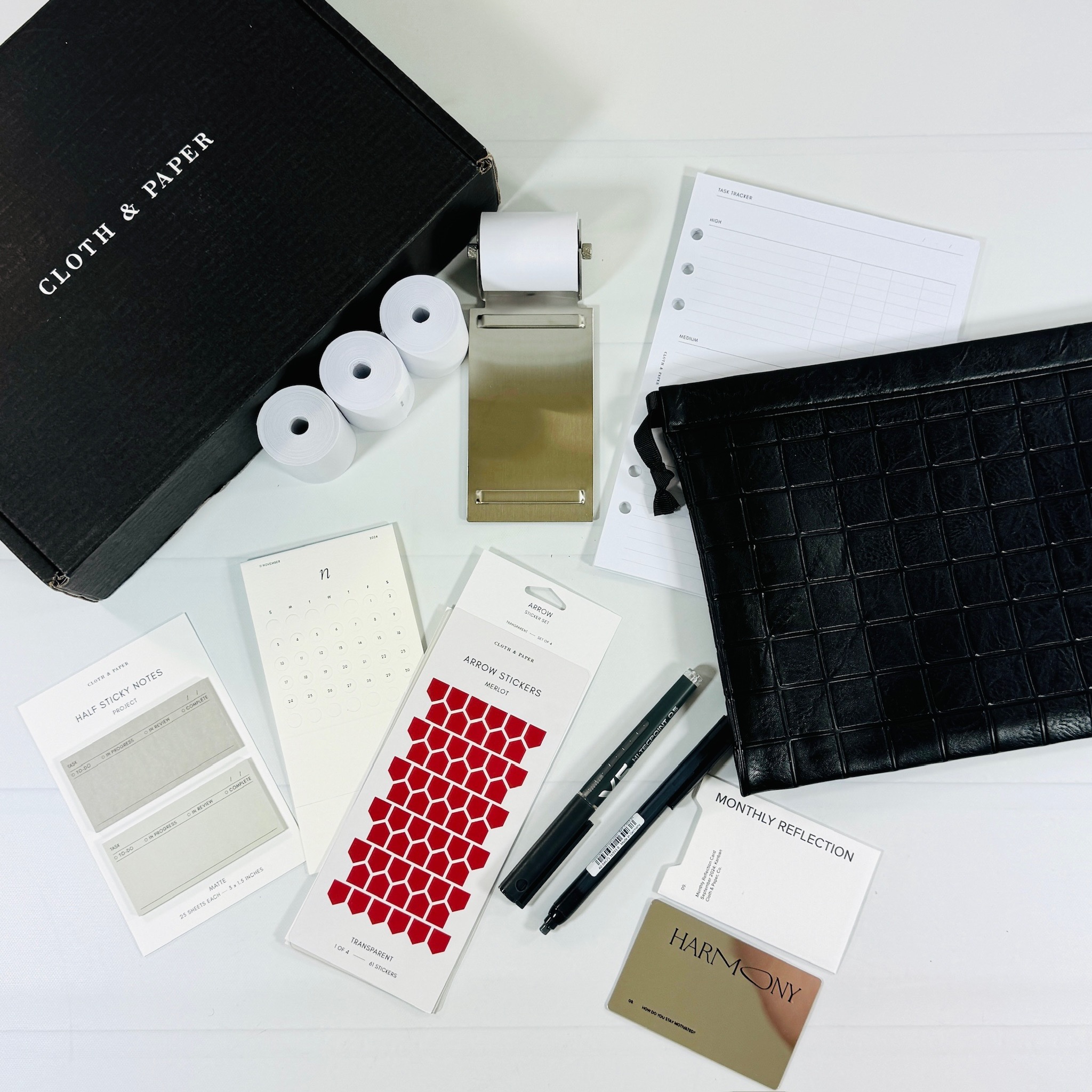 CLOTH & PAPER Intention Box September 2024 Review: The Kanban Method