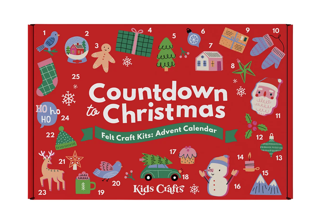 2024 Kids Crafts Countdown to Christmas Felt Craft Advent Calendar: Fill The Holidays with Creative Cheer!